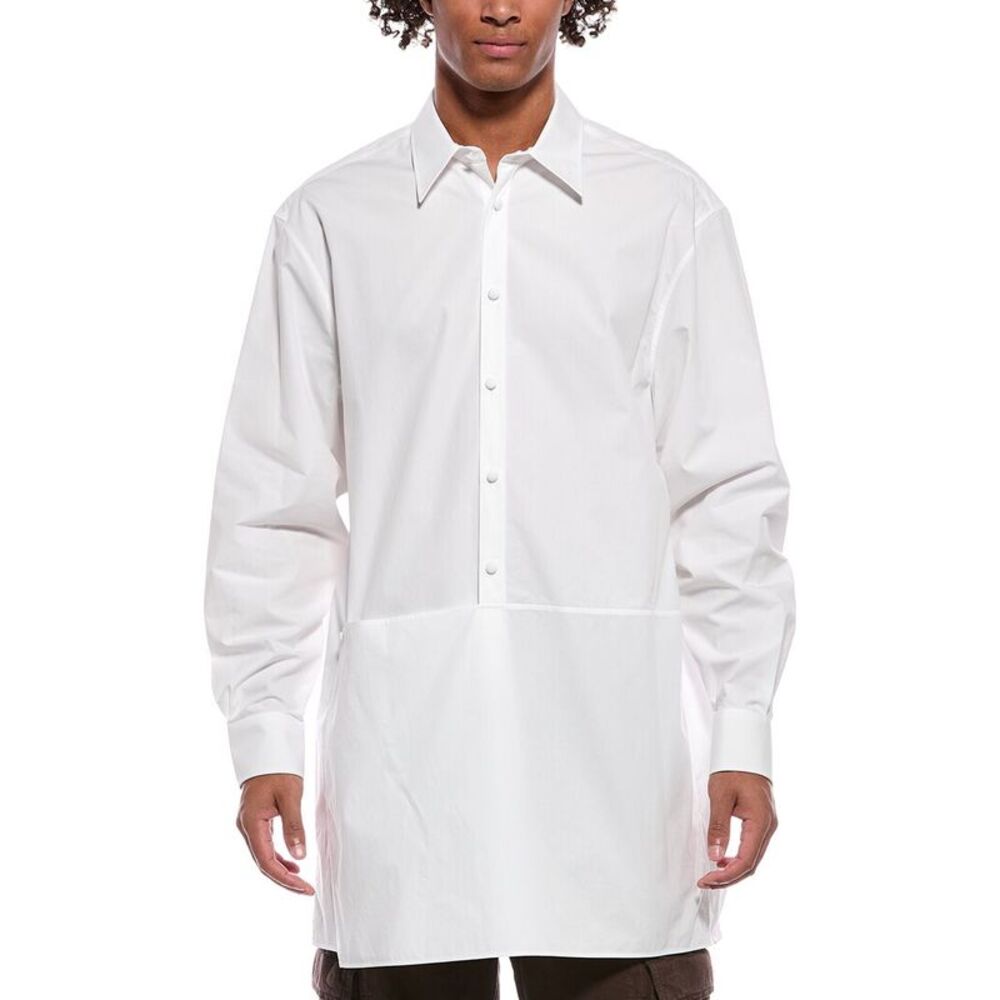 Valentino Mens Button Shirt, White